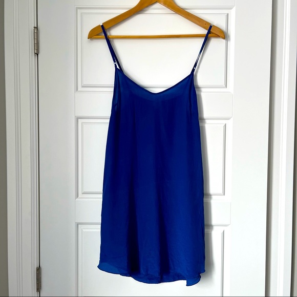 Wilfred Blue Mini Slip Dress - Picture 1 of 6